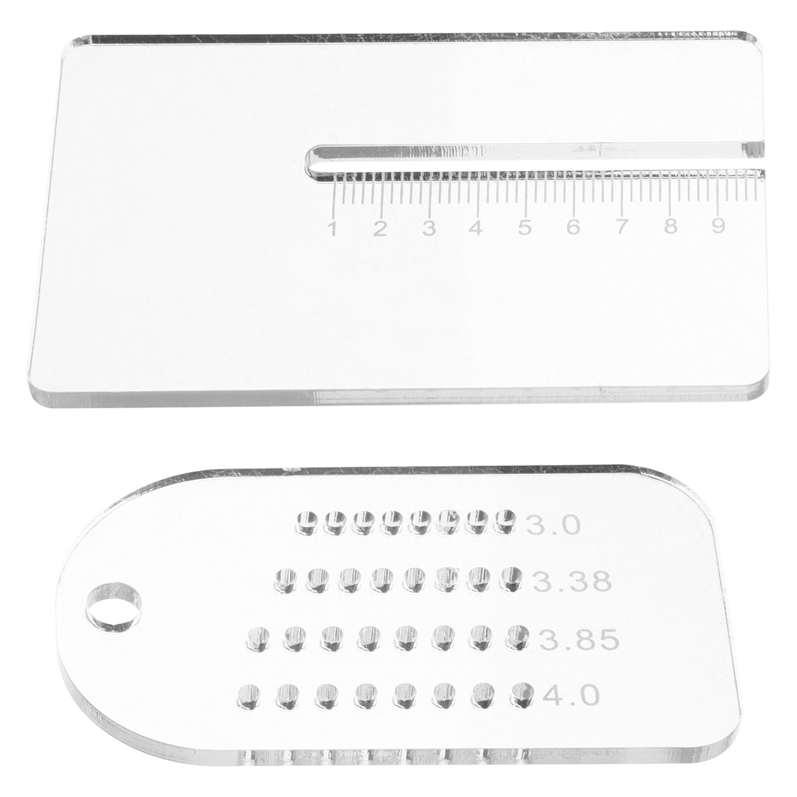 Leatherworking Guide - 2Pcs Leathercraft Punch Spacing Ruler Adjustable
