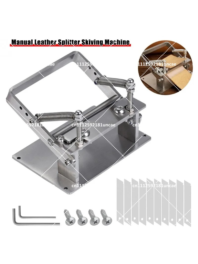 Leatherwork Machine - Manual Leather Splitter Peeling Machine Stainless