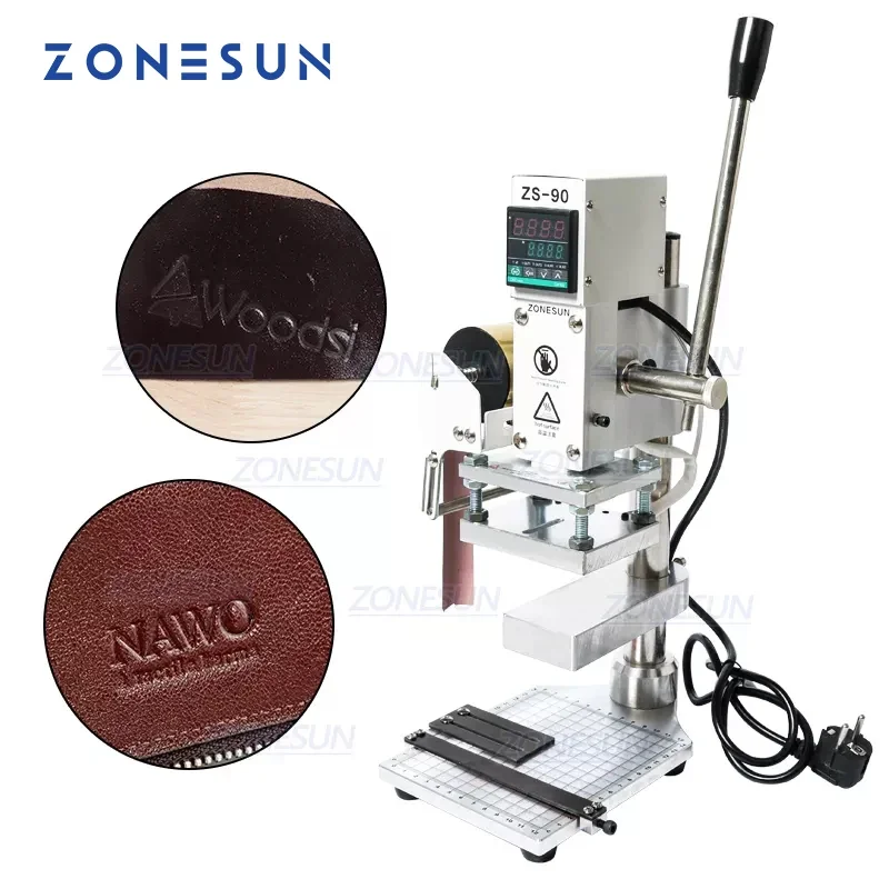 Leatherwork Machine - ZONESUN Two Work Plate Manual Leather