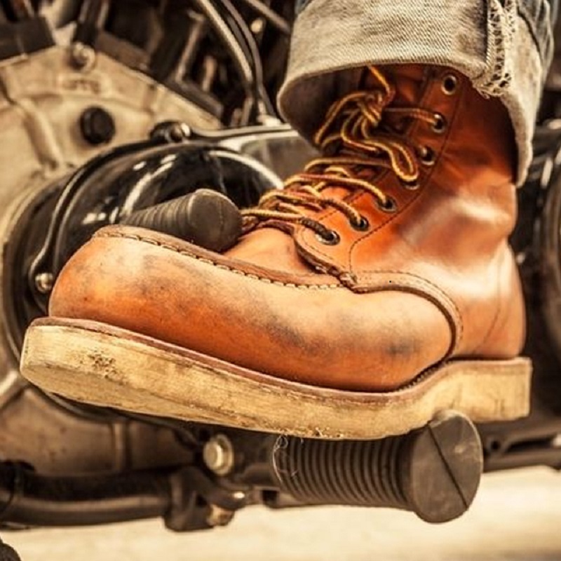 Youtube Leatherwork - Men's Workwear Boots High Top Boots