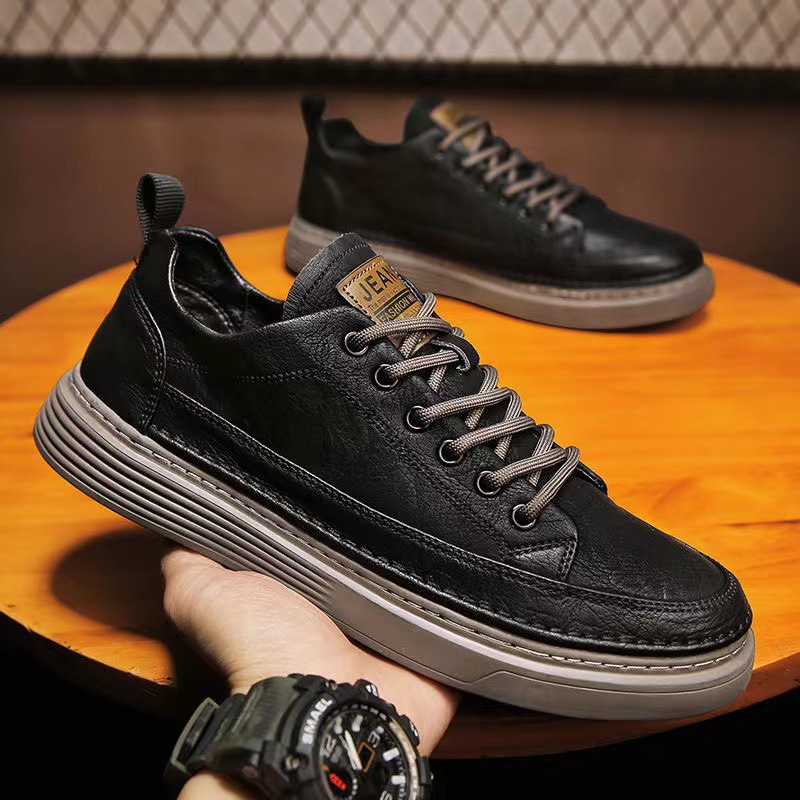 Leatherworking Leveling - Casual leather shoes 2025 Spring and
