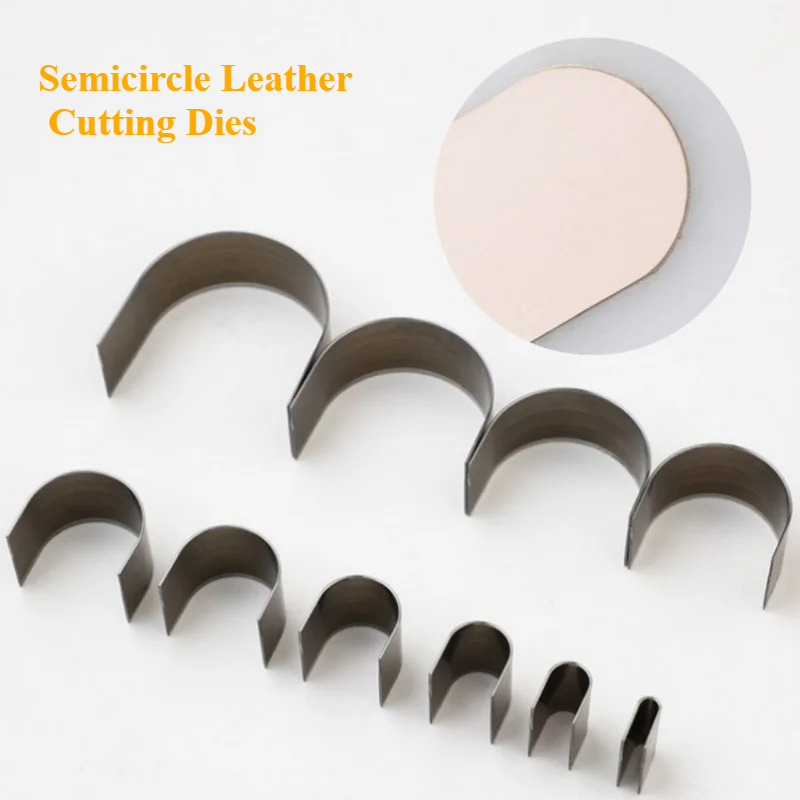 10Pcs/Set Semicircle Leather C - Leathercraft Japan 评论和价格