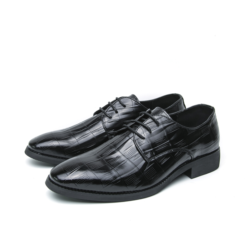 New Men's Leather Shoes High Q - Leather Work Oxfords 评论和价格