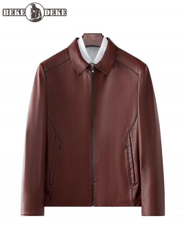 Mens Business Casual Work Cowh - Leather Work Jacket Mens 评论和价格