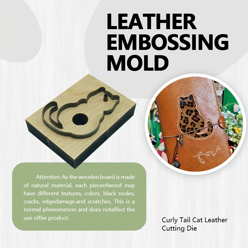 Leather Cutting Stamp Tool Cat - Leatherwork Projects 评论和价格