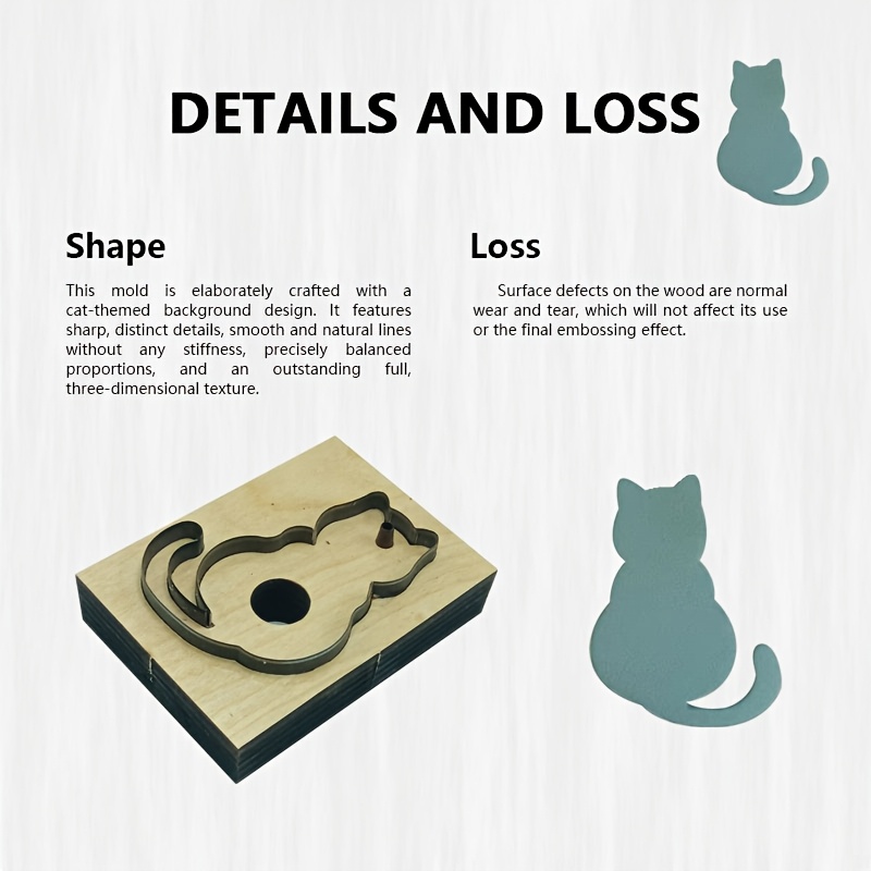 Leather Cutting Stamp Tool Cat - Leatherwork Projects 评论和价格