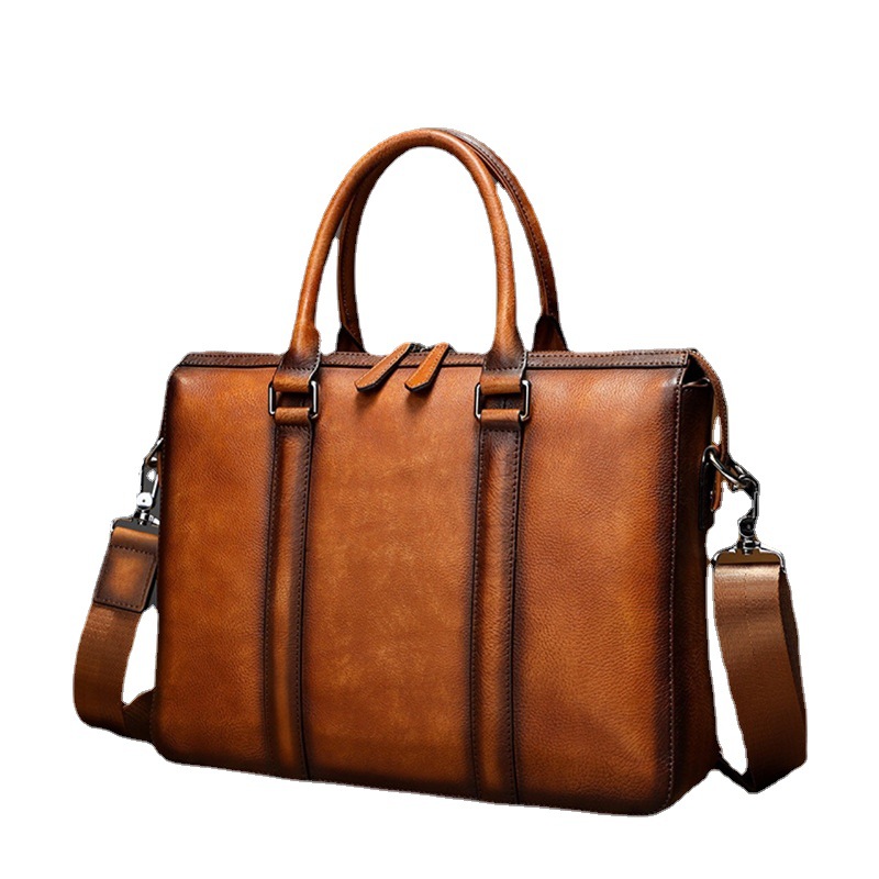 YETTIES Business Top Grain Lea - Leather Work Bag Laptop 评论和价格