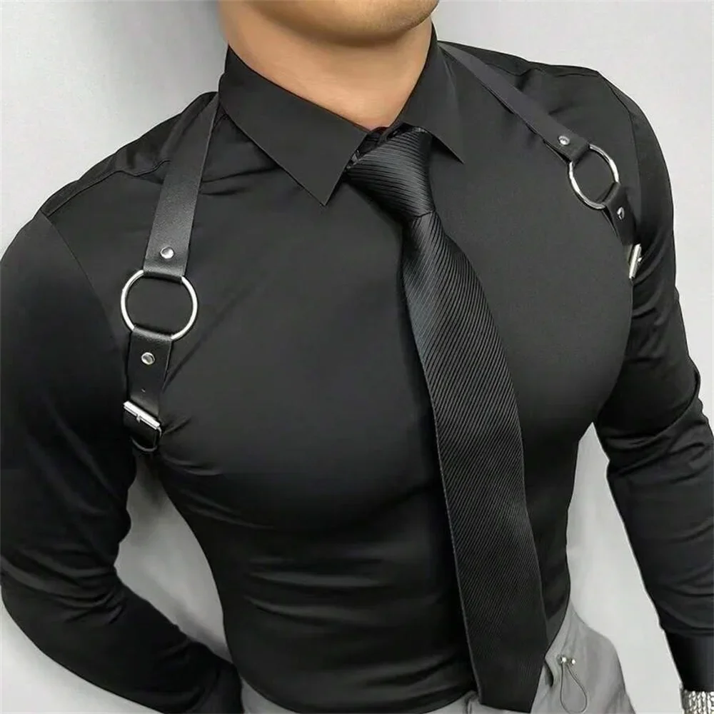 PU Leather Vest Strap Braces S - Leather Work Vest 评论和价格