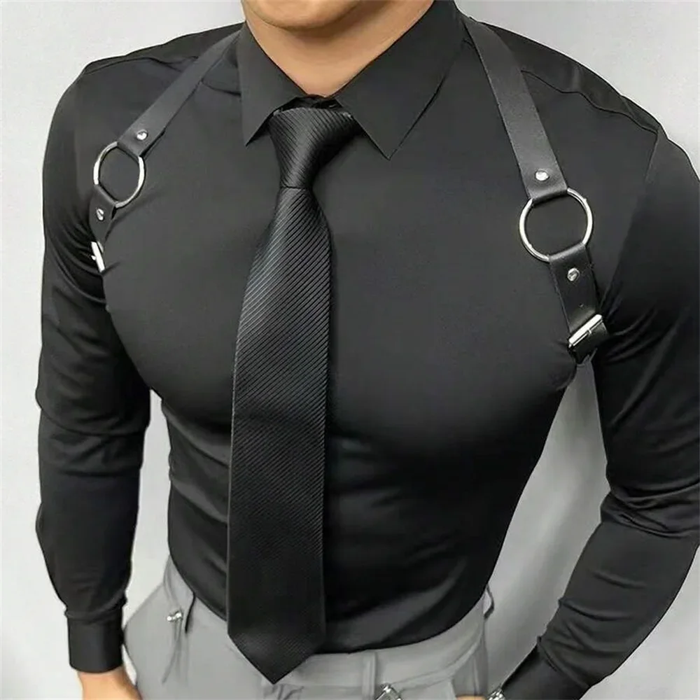 PU Leather Vest Strap Braces S - Leather Work Vest 评论和价格