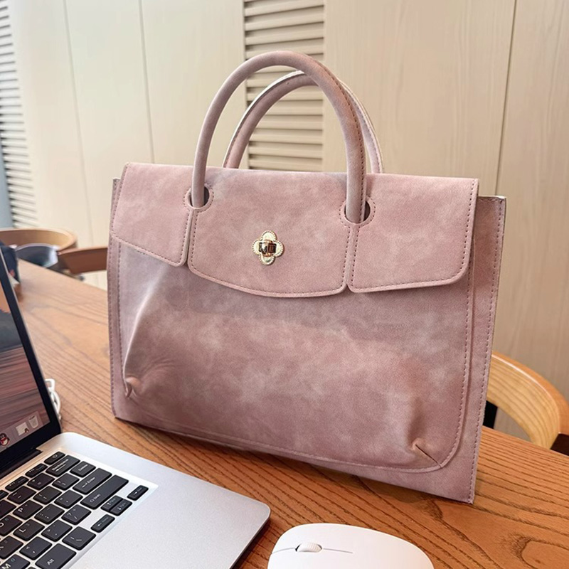 Elegant Pink PU Leather Laptop - Leather Work Bag Laptop 评论和价格