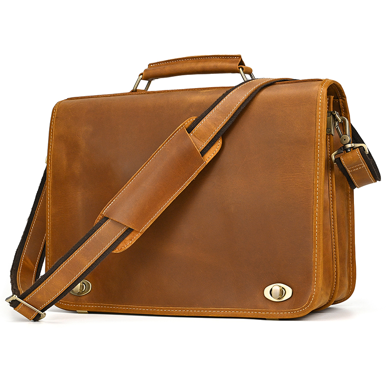 Customize Genuine Leather Lapt - Leather Work Bag Laptop 评论和价格