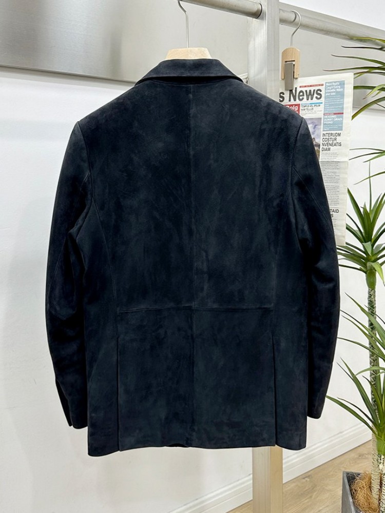 Vintage Suede Sheepskin Elegan - Leather Work Jacket Mens 评论和价格