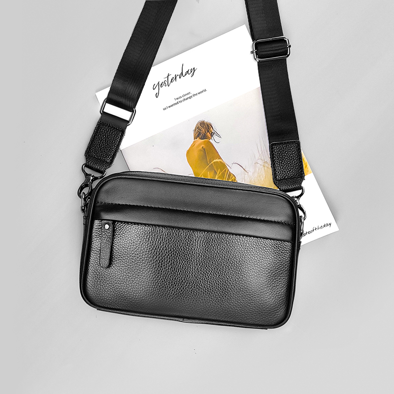 Men's Genuine Leather Shoulder - Leather Work Bag Laptop 评论和价格