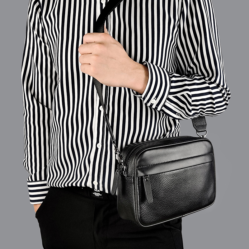 Men's Genuine Leather Shoulder - Leather Work Bag Laptop 评论和价格
