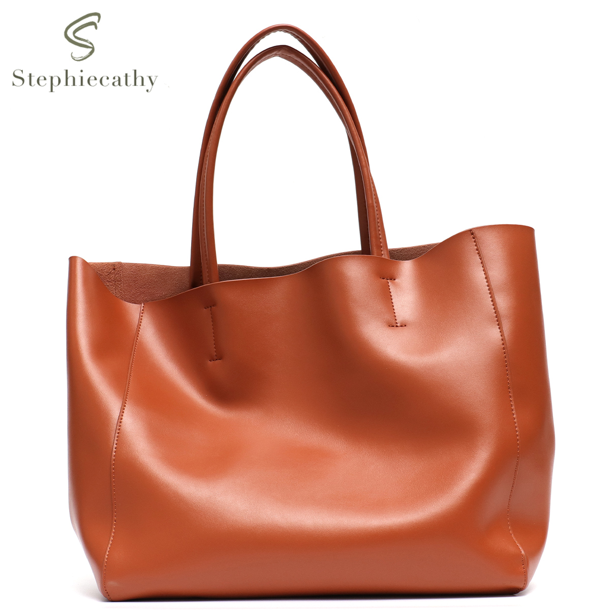 Minimalist Big Tote Bag Women  - Leatherwork Workshop 评论和价格