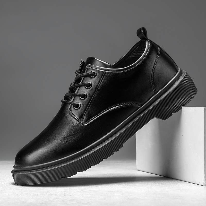 Men's Leather Shoes Casual Com - Leather Work Oxfords 评论和价格