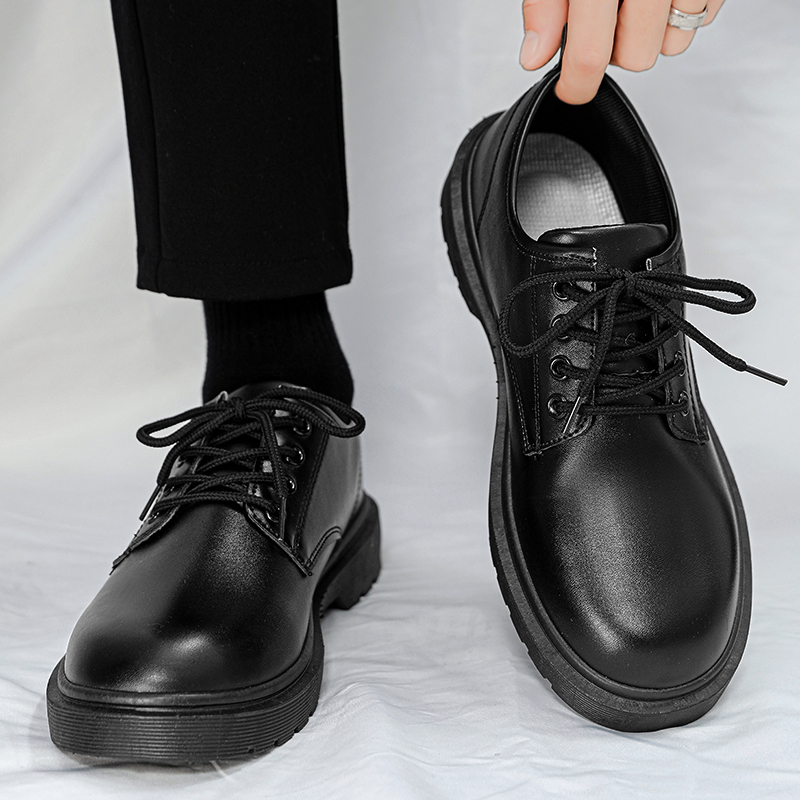 Men's Leather Shoes Casual Com - Leather Work Oxfords 评论和价格