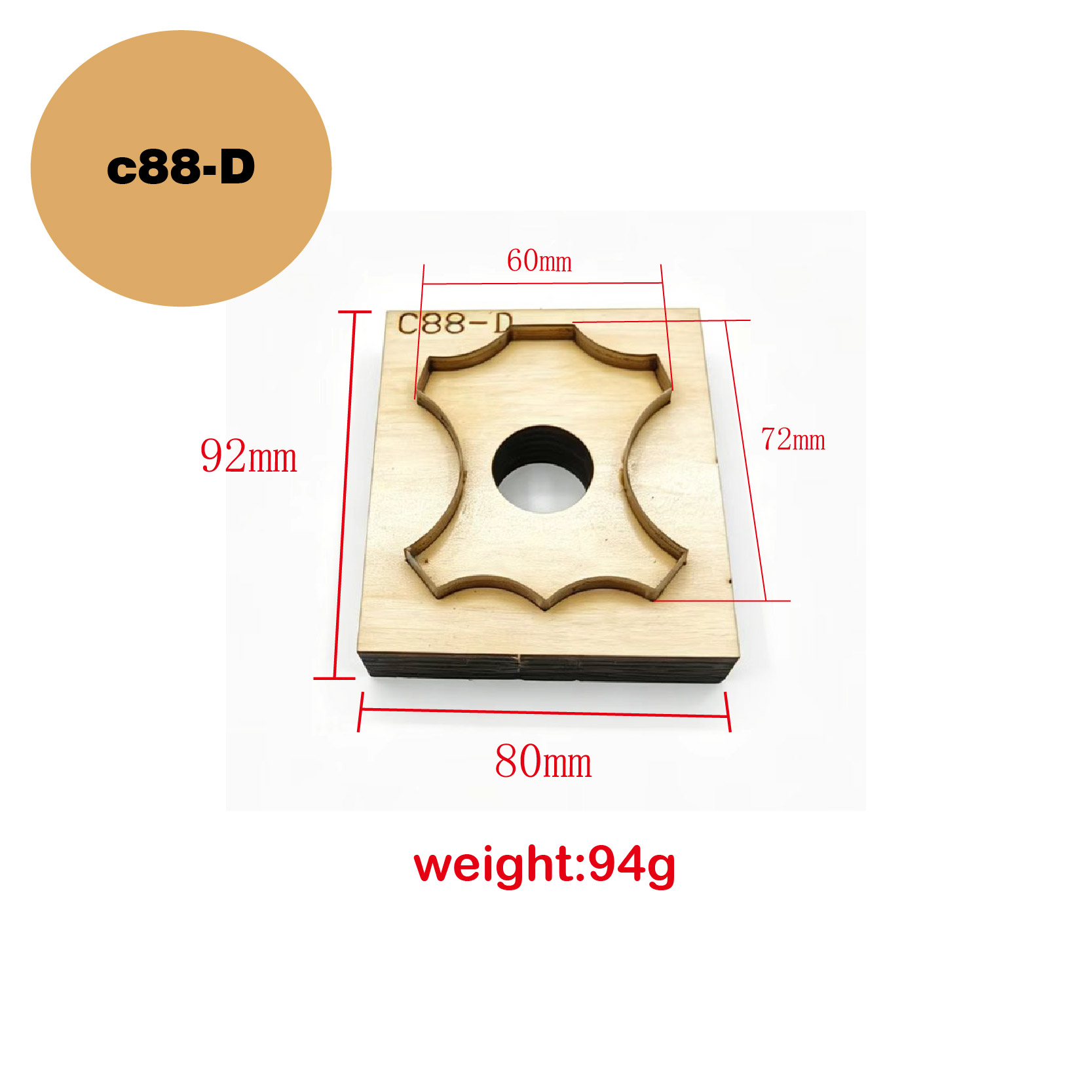 C88 Quadrilateral Floral Leath - Leatherwork Projects 评论和价格