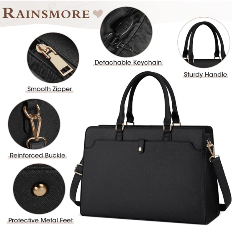 Large Capacity Laptop Bag for  - Leather Work Bag Laptop 评论和价格