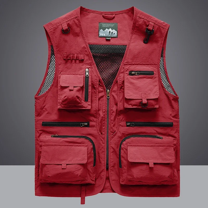 Summer Men Unloading  Vest Coa - Leather Work Vest 评论和价格