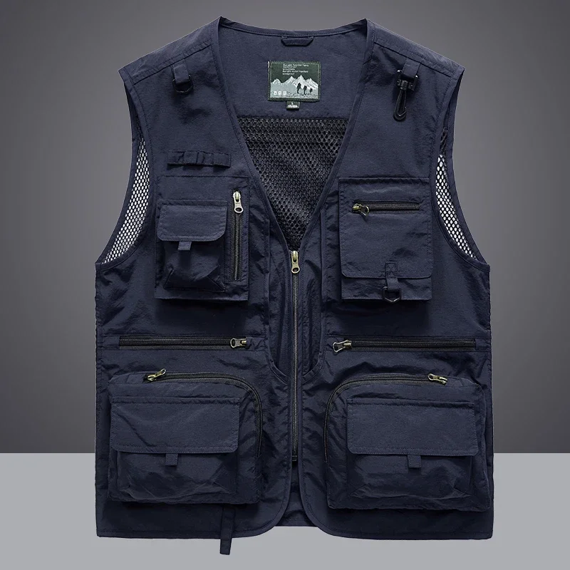 Summer Men Unloading  Vest Coa - Leather Work Vest 评论和价格