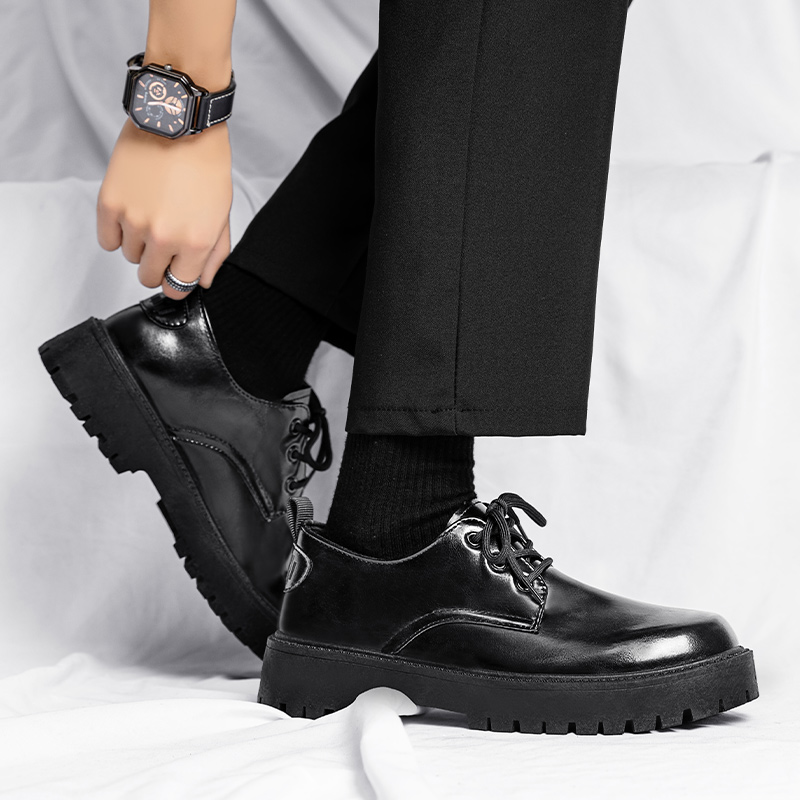 Men's Leather Casual Shoes Com - Leather Work Oxfords 评论和价格