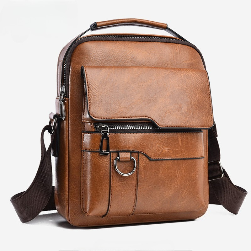 Hot Fashion Korean Style Men C - Leather Work Bag Laptop 评论和价格