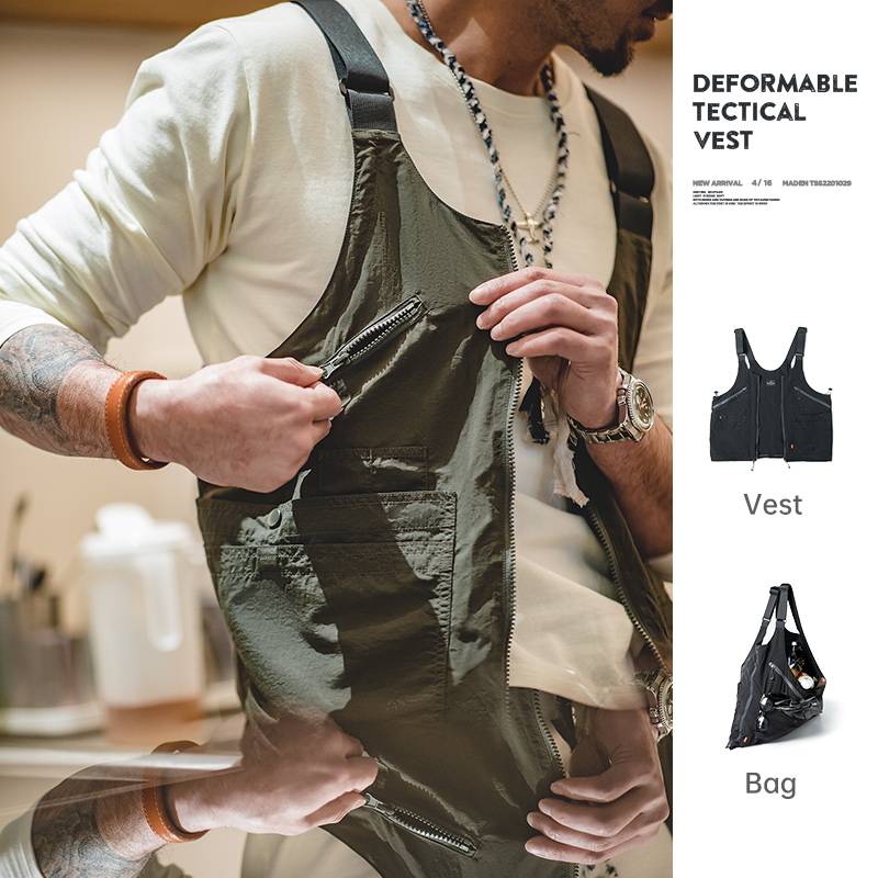 Maden 2023 New Design Male Cas - Leather Work Vest 评论和价格