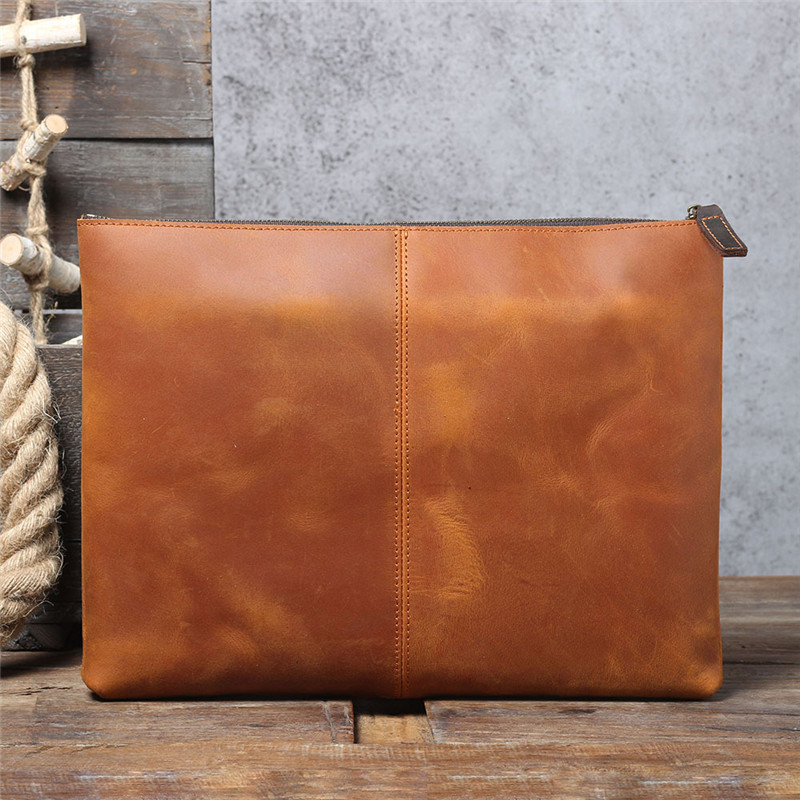 Vintage handmade genuine leath - Leather Work Bag Laptop 评论和价格