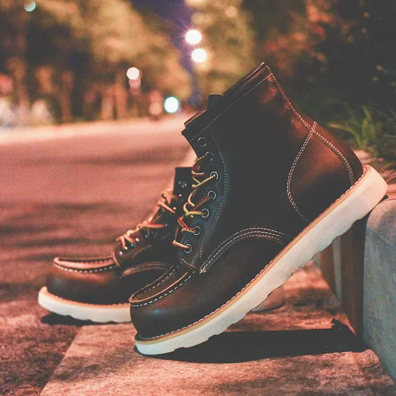 Genuine Leather Men's Boots Vi - Leatherwork Projects 评论和价格