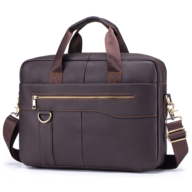Men's Vintage Genuine Leather  - Leather Work Bag Laptop 评论和价格