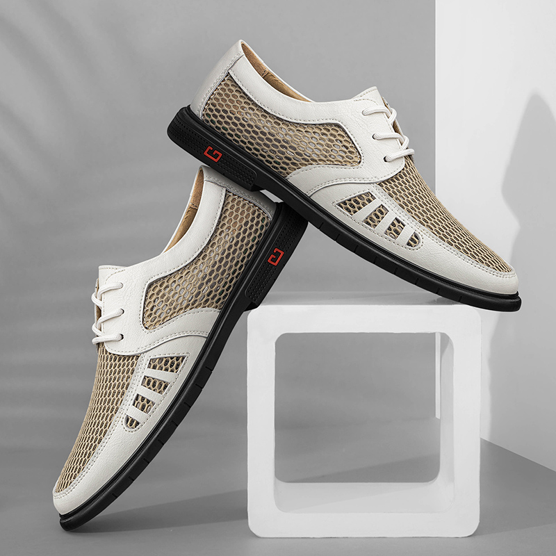 New Summer Business Men's Dres - Leather Work Oxfords 评论和价格