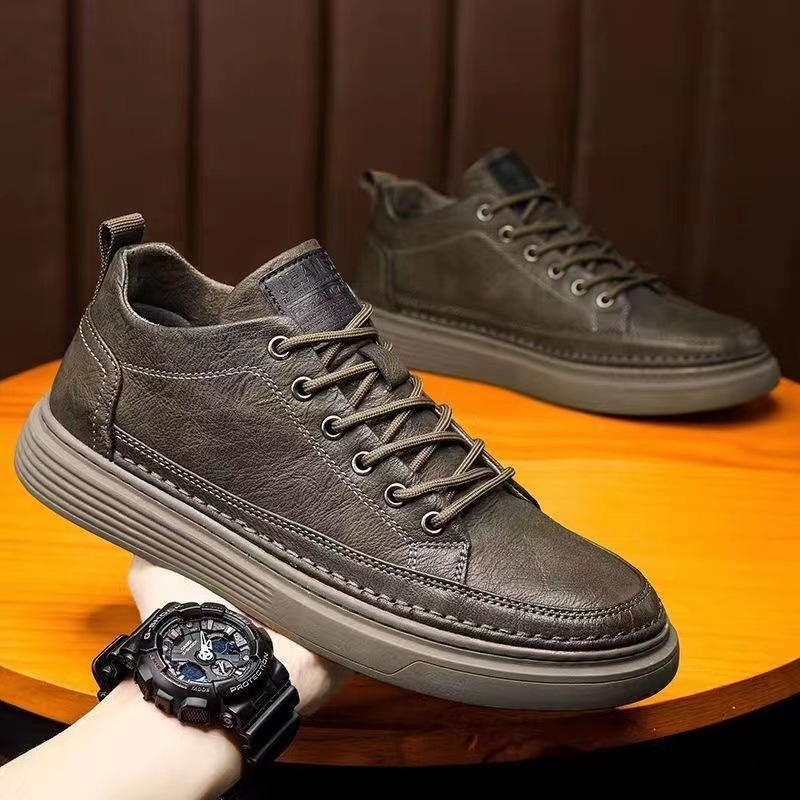 Casual leather shoes 2025 Spri - Leatherworking Leveling 评论和价格