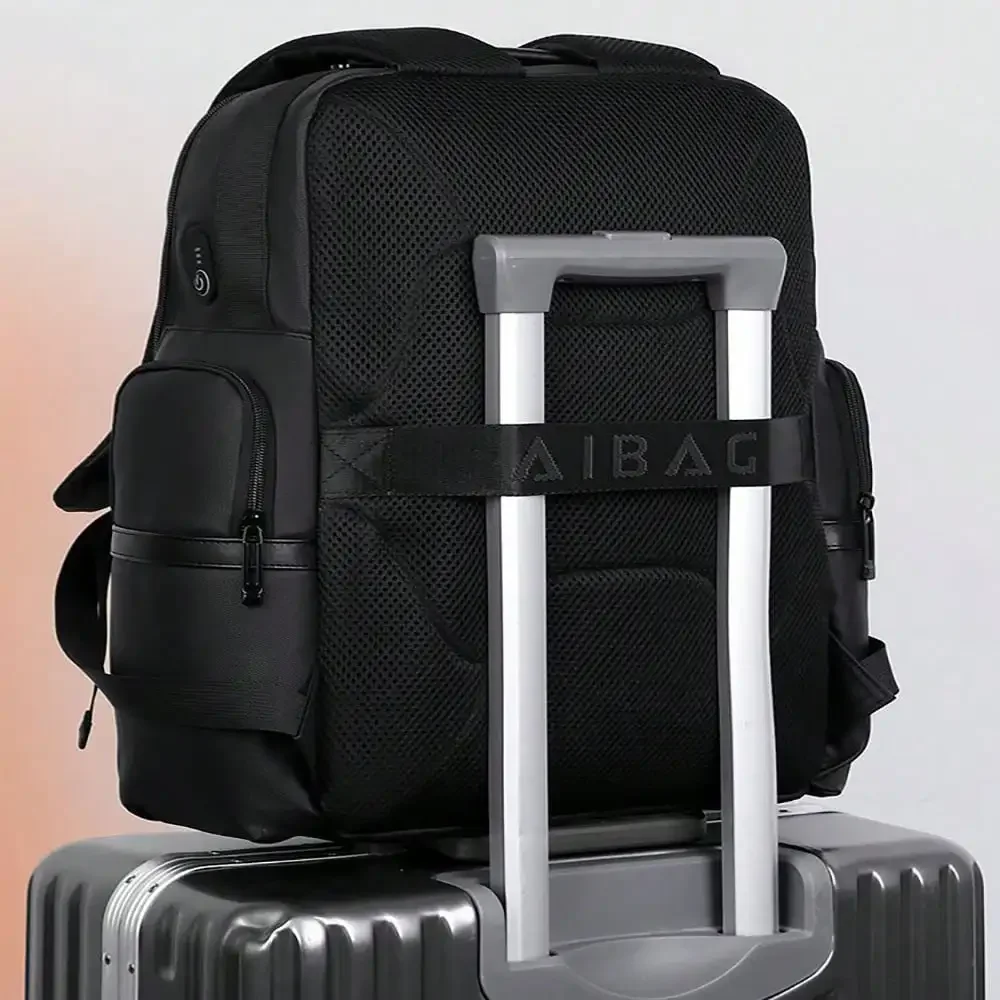 Men Leather Laptop Backpack Fi - Leather Work Bag Laptop 评论和价格