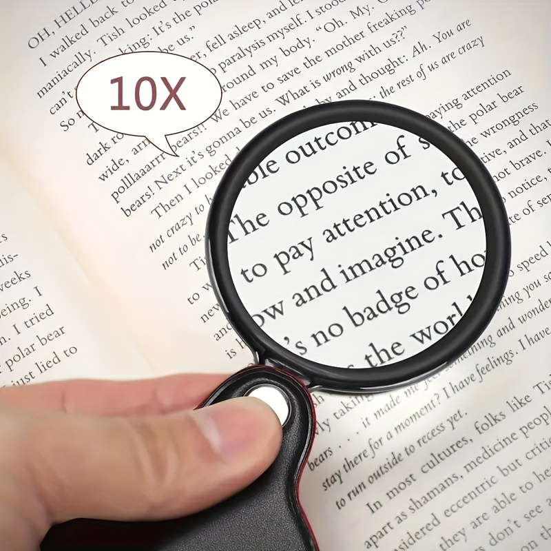Portable Mini Folding Magnifie - Leatherwork Hobby 评论和价格