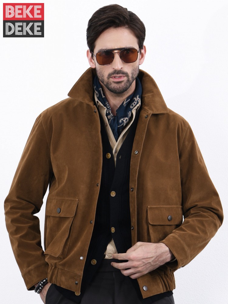 American Style Vintage Mens Si - Leather Work Jacket Mens 评论和价格