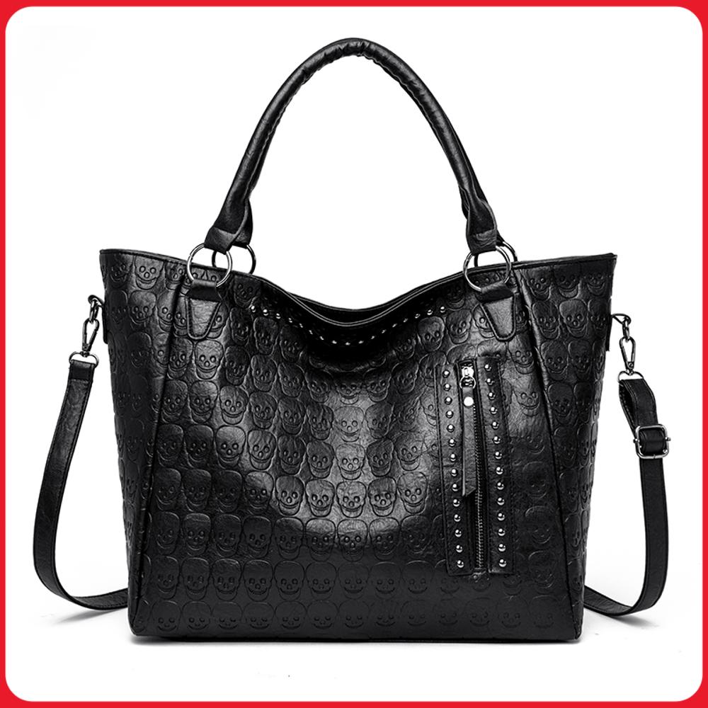 Punk Skull Crossbody Bag PU Le - Leatherwork Workshop 评论和价格