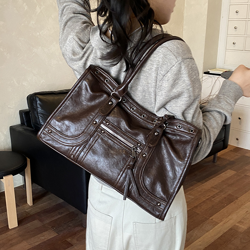 Motorcycle Handbag Retro Women - Leatherwork Workshop 评论和价格