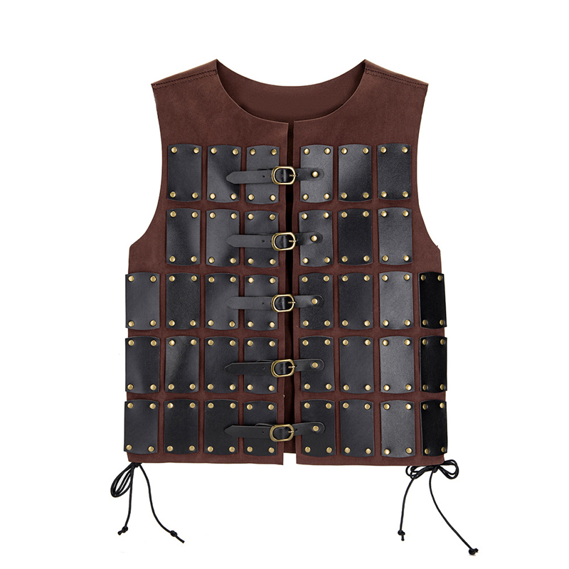 Medieval Viking Pirate Knight  - Leather Work Vest 评论和价格